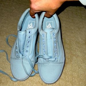 Vans baby blue Canvas baby blue sole Never worn just sitting in closet